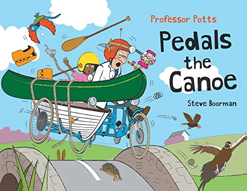 Professor Potts Pedals the Canoe
