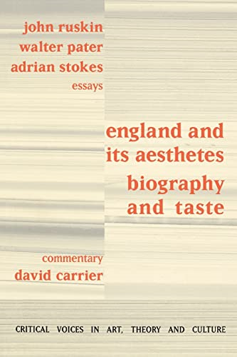 England and Its Aesthetes: Biography and Taste