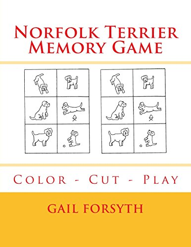 Norfolk Terrier Memory Game: Color - Cut - Play