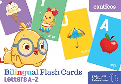 Bilingual Flash Cards: Letters A-Z [Board book]