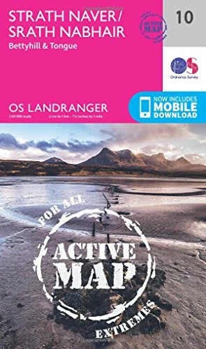 Strathnaver, Bettyhill &Tongue (OS Landranger Map)