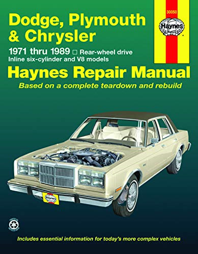 Dodge, Plymouth and Chrysler RWD, 1971-1989
