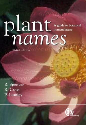 Plant Names: A Guide to Biological Nomenclature (Cabi)
