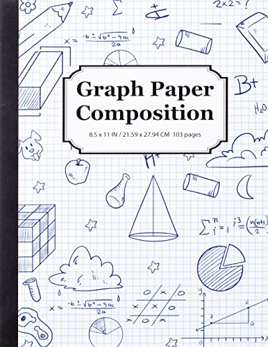 Graph Paper Composition Notebook: Math & Science Composition Book, Quad Ruled 5x5 Grid Paper