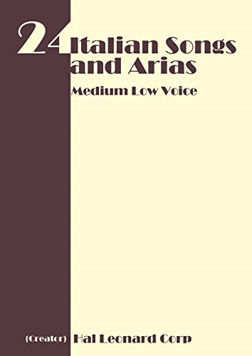 24 Italian Songs and Arias - Medium High Voice