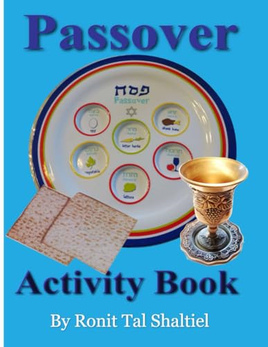 Passover Activity Book: For kids, Coloring, holiday songs, hidden words game and more. (Jewish Holiday Activity Books)