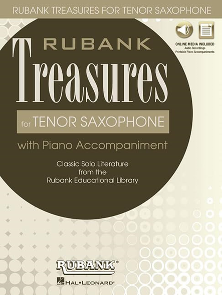 Rubank Treasures for Tenor Saxophone: Book with Online Audio (Stream or Download)
