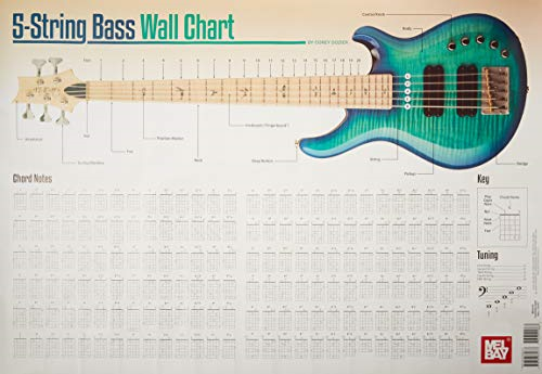 5-String Bass Wall Chart