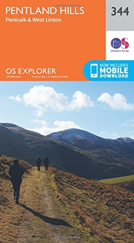 OS Explorer Map (344) Pentland Hills