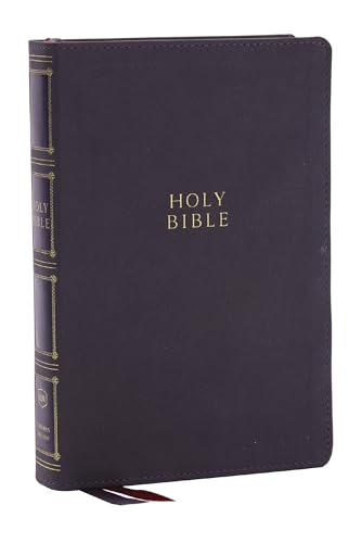 KJV Holy Bible: Compact Bible with 43,000 Center-Column Cross References, Gray Leathersoft (Red Letter, Comfort Print, King James Version)