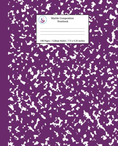 Marble Composition Notebook College Ruled: Purple Marble Notebooks, School Supplies, Notebooks for School (Notebooks College Ruled)