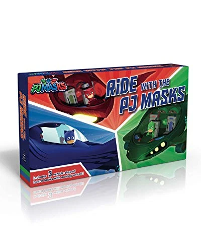 Ride with the Pj Masks (Boxed Set): To the Cat-Car!; Go, Go, Gekko-Mobile!; Fly High, Owl Glider! (Pj Masks) [Board book]