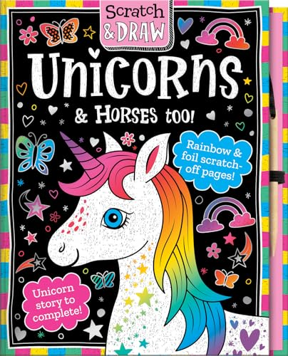 Scratch and Draw Unicorns & Horses Too! (Scratch and Draw)