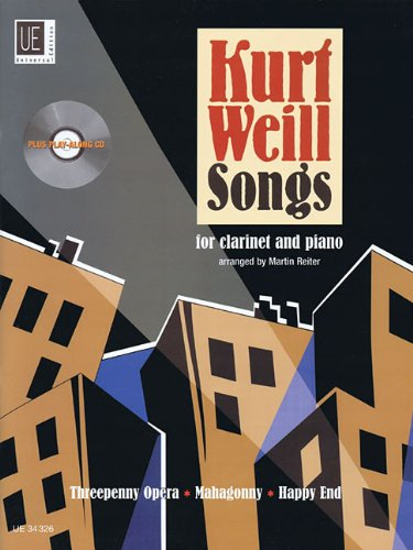 Kurt Weill Songs: UE34326: Clarinet and Piano