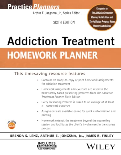 Addiction Treatment Homework  Planner (PracticePlanners)