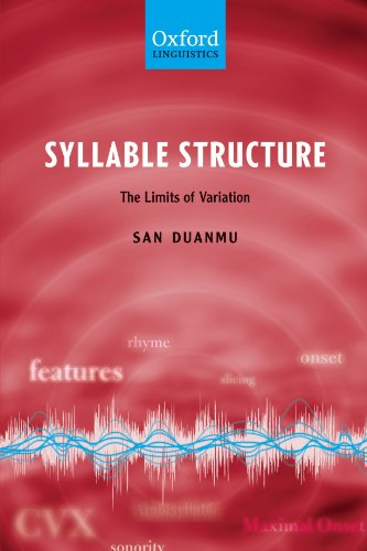 Syllable Structure: The Limits of Variation