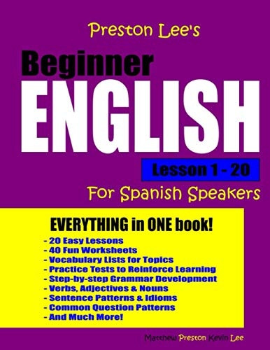 Preston Lee's Beginner English Lesson 1 - 20 For Spanish Speakers (Preston Lee's English for Spanish Speakers)