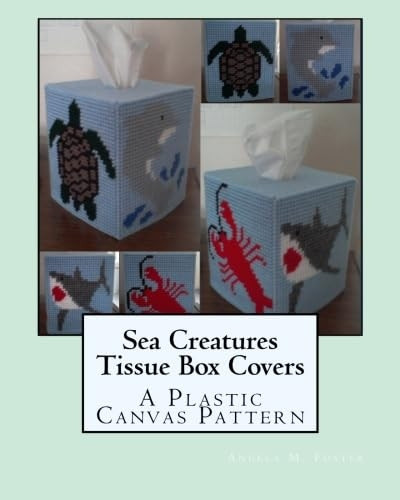 Sea Creatures Tissue Box Covers: A Plastic Canvas Pattern