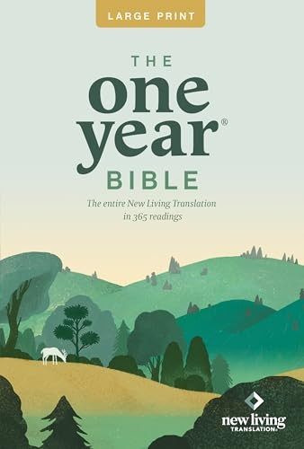 One Year Premium Slimline Bible-NLT-Large Print 10th Anniversary [Large Print]