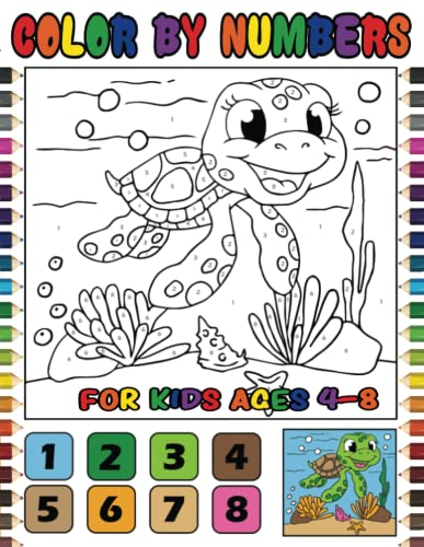 Color by Numbers for Kids Ages 4-8: Cute Animals Color by Number