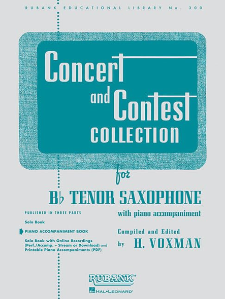 Concert and Contest Collections: BB Tenor Sax - Piano Accompaniment