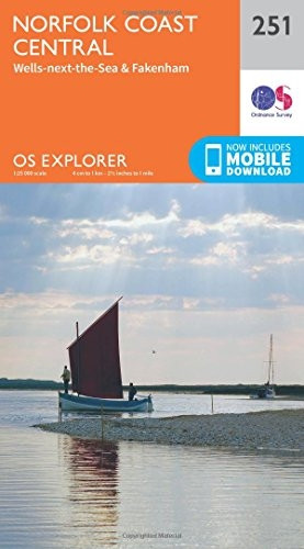 OS Explorer Map (251) Norfolk Coast Central
