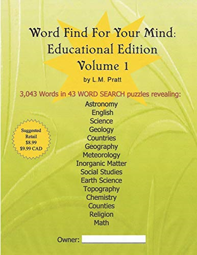 Word Find For Your Mind: Educational Edition (Volume)
