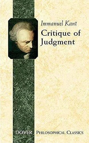Critique of Judgement (Dover Philosophical Classics)