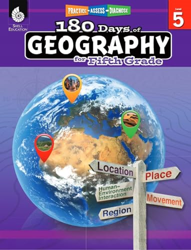 180 Days of Geography for Fifth Grade (Grade 5): Practice, Assess, Diagnose (180 Days of Practice)