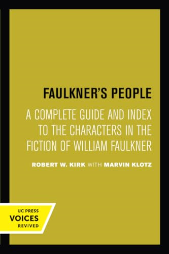 Faulkner's People: A Complete Guide and Index to the Characters in the Fiction of William Faulkner