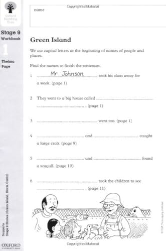 Oxford Reading Tree: Stage 9: Workbooks: Workbook 1: Green Island and Storm Castle ( Pack of 6)