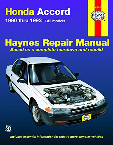 Honda Accord (1990-1993) Automotive Repair Manual (Haynes Automotive Repair Manuals)