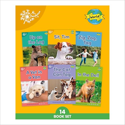 Phonic Books Dandelion  World Stages 1-7 (Alphabet  Code): Decodable Books for  Beginner Readers Sounds of  the Alphabet
