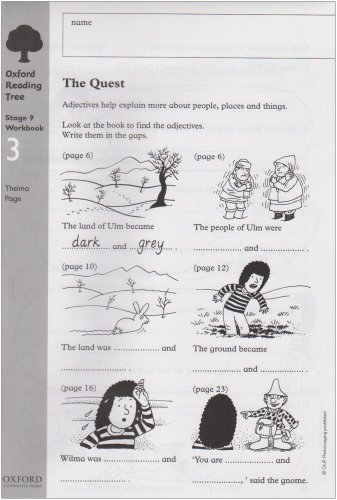 Oxford Reading Tree: Stage 9: Workbooks: Workbook 3: The Quest and Survival Adventure (Pack of 6)