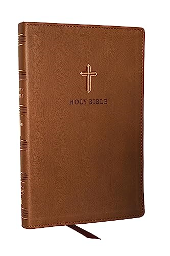 KJV Holy Bible: Ultra Thinline, Brown Leathersoft, Red Letter, Comfort Print: King James Version