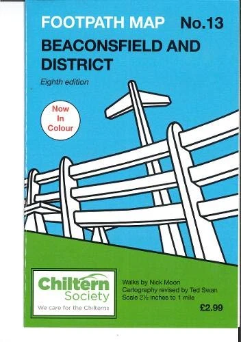Map 13 Chiltern Society Footpath Map No. 13 Beaconsfield and District: Eighth Edition - In Colour (Chiltern Society Footpath Map)