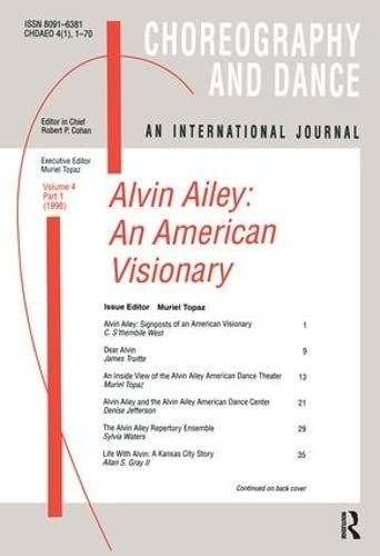 Alvin Ailey: An American Visionary (Choreography and Dance Studies Series)