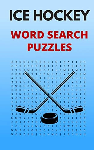 Ice Hockey Word Search Puzzles: 5x8 Puzzle Book for Adults and Teens with Solutions