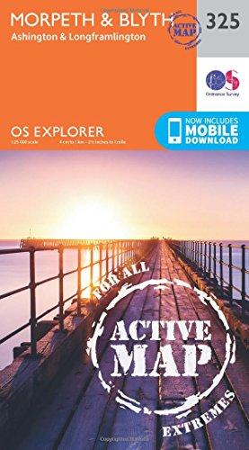OS Explorer Map Active (325) Morpeth and Blyth (OS Explorer Active Map)