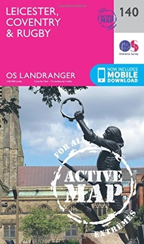 Leicester, Coventry & Rugby(OS Landranger Map)