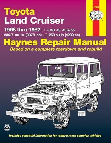 Toyota Land Cruiser (68-82) Automotive Repair Manual: 1968 to 1982 (Haynes Automotive Repair Manuals)