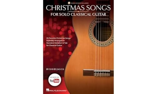 Christmas Songs for Solo Classical Guitar Arranged by David Jaggs with Online Audio Demos