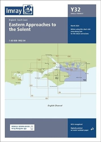 Imray Chart Y32: Eastern Approach to the Solent (Small Format) (Y Charts)