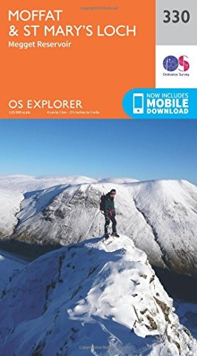 OS Explorer Map (330) Moffat and St Mary's Loch