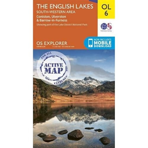 The English Lakes South-Western Area: Coniston, Ulverston & Barrow-in-Furness (OS Explorer Active)