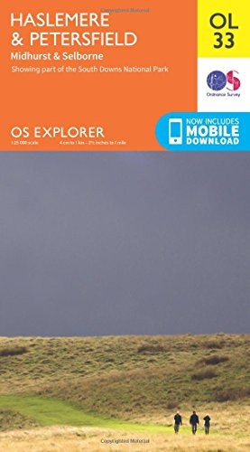 OS Explorer OL33 Haslemere & Petersfield (OS Explorer Map)