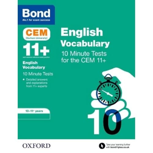 Bond 11+: CEM Vocabulary 10 Minute Tests: 10-11 Years (Bond 11+)