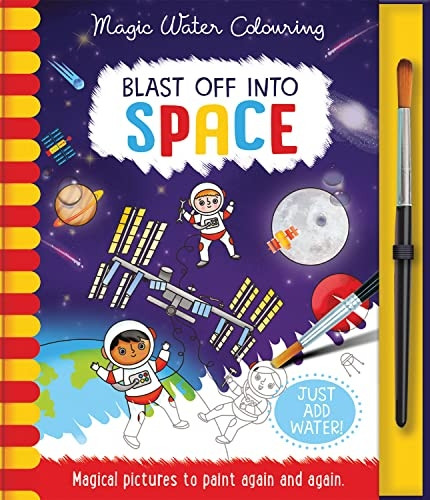 Blast Off Into - Space (Magic Water Colouring)