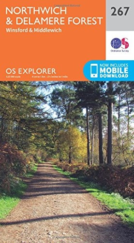 OS Explorer Map (267) Northwich and Delamere Forest