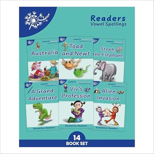 Phonic Books Dandelion Readers Vowel Spellings Level 4: Alternative vowel and consonant spellings, and Latin suffixes (Phonic Books Beginner Decodable Readers)